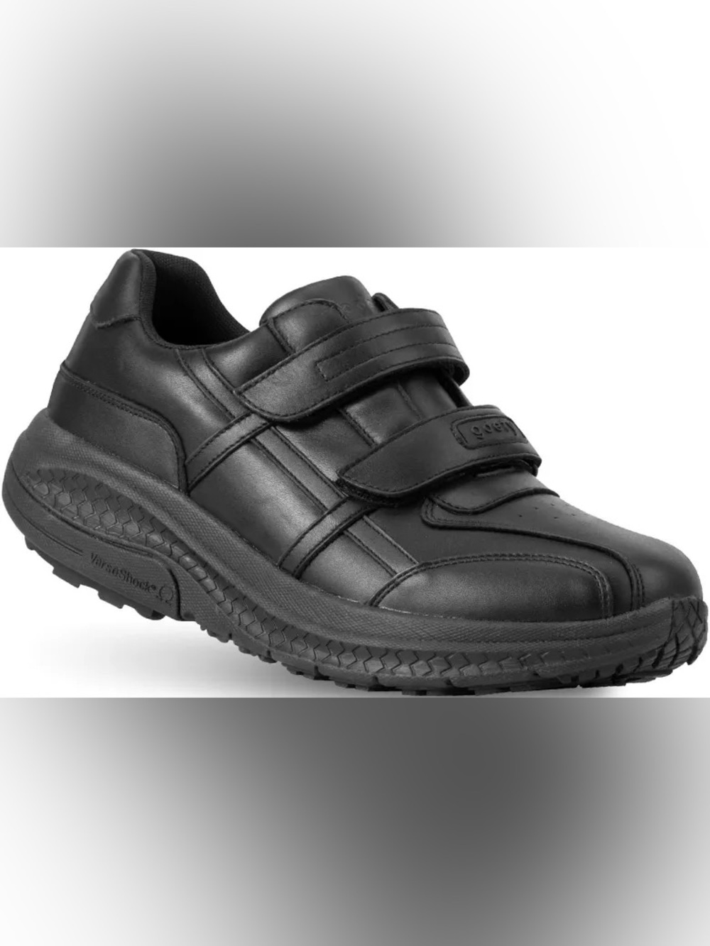 Gravity Defyer Women's G-Defy Strap Cloud Walk Black Leather Shoes Size 8.5